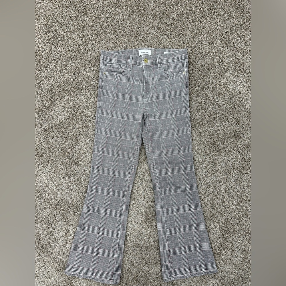 Frame plaid jeans